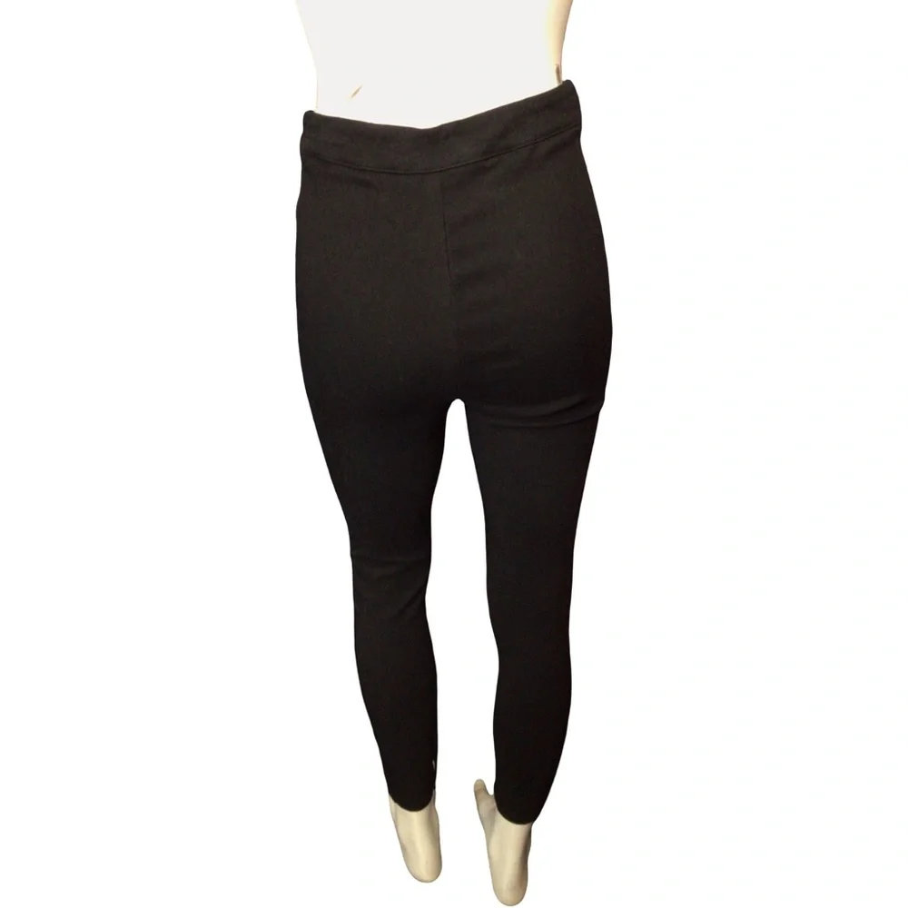 Black Lace-Up High-Waisted Gothid Pants size Small - Picture 5 of 8